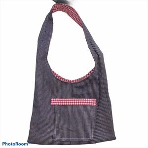 Handmade Boho railroad pin stripe Bag